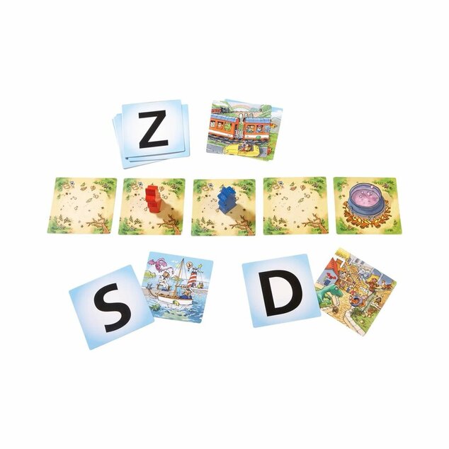 Haba Play&amp;Learn Образователна мини игра с думи ABC от 6 години