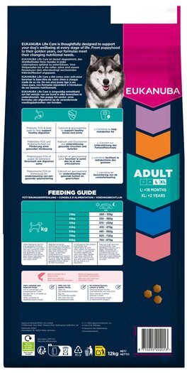 Krmivo EUKANUBA Adult Large rich in salmon and barley 12 kg