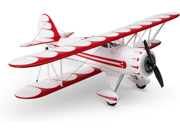 E-flite Waco 0.55m SAFE Select BNF Basic biele