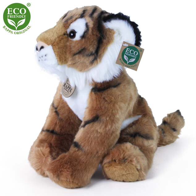 Plyšový tiger sediaci 30 cm ECO-FRIENDLY