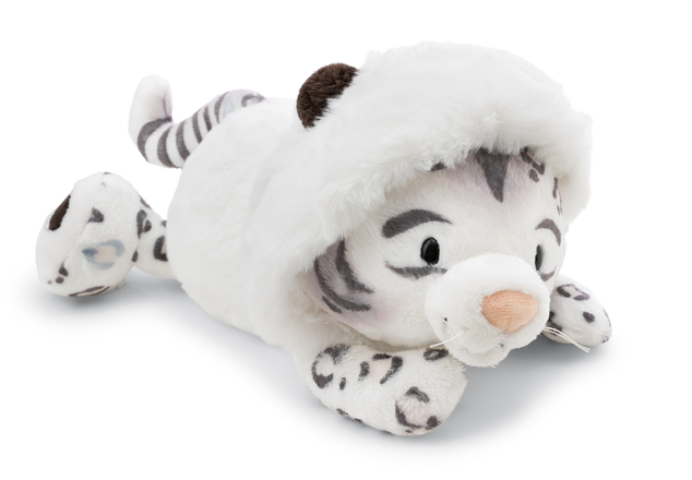 NICI peluche Leopardo delle nevi Eleni Snowbell 20cm, sdraiato
