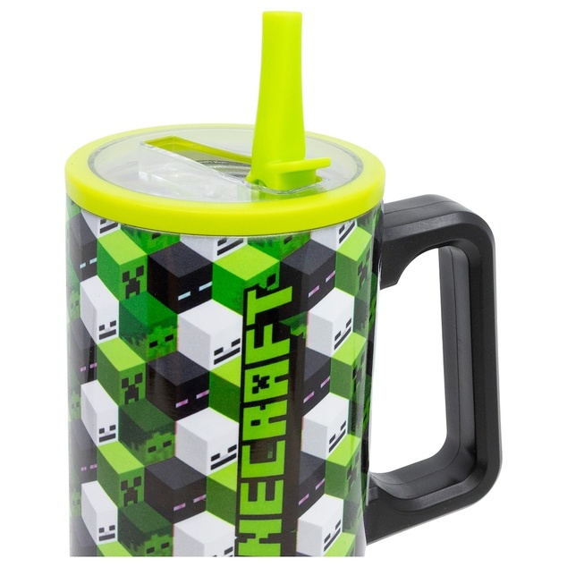 Minecraft Iconicmono Termohrnček so slamkou a uchom 920 ml