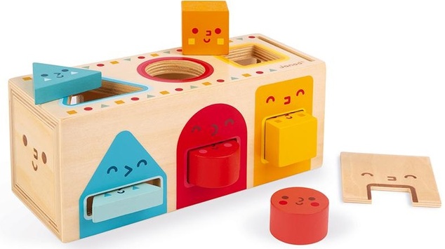 Janod Drevená vkladačka Montessori Tvary