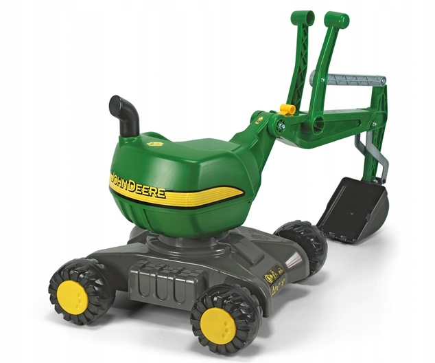 Rollytoys RollyDigger Pojazdný Otočný Bager John Deere zelený