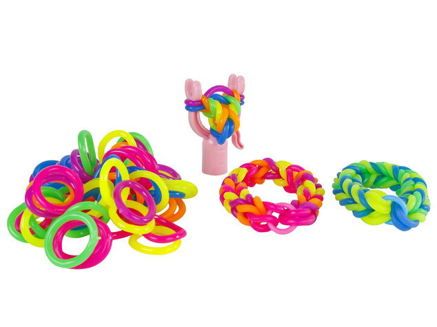 Jetzt zum Flechten von Armbändern aus Mega-Gummibändern 72 Stück.