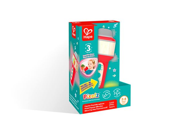 Pixelz Popstar microfono con effetti luminosi e sonori
