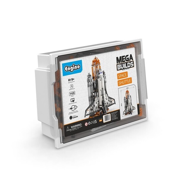 Engino MEGA BUILDS: Challenger raketa(v plastovej vaničke s aplikáciou 3D inštrukcií)