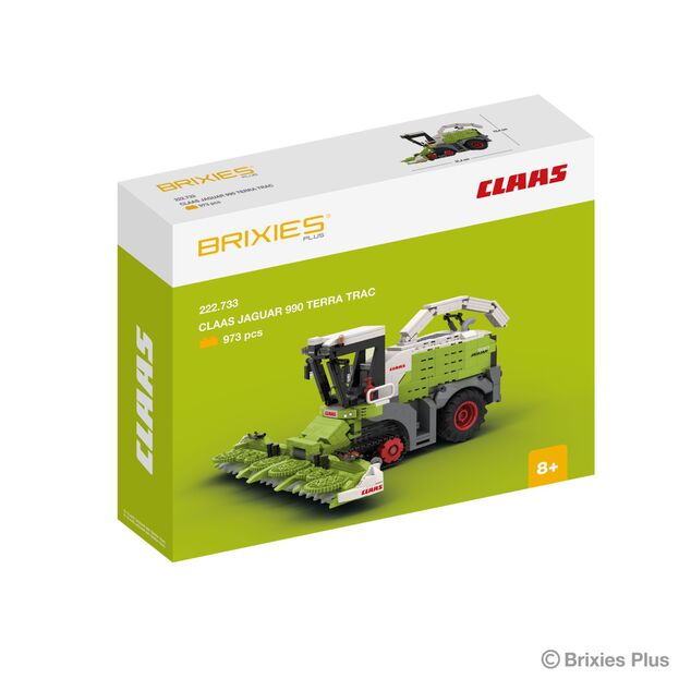 BRIXIES Plus 222.733 CLAAS JAGUAR 990 TERRA TRAC - zberacia rezačka, 973 k