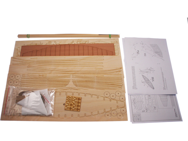 Dušok Vikingská loď Gokstad 1:35 kit