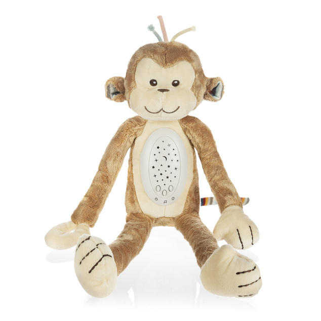 Plišasti otroški spalnik s projektorjem in melodijami, Monkey
