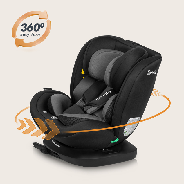 Lionelo Autosedačka Bastiaan i-Size (40-150 cm) Black Grey
