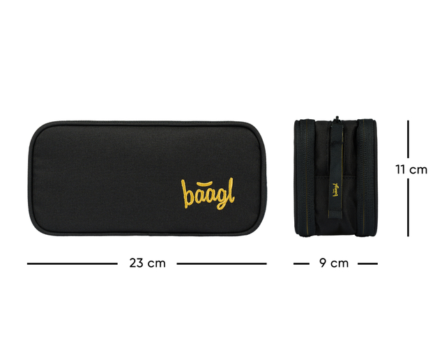 BAAGL Studenten-Federmappe Etui Big Black