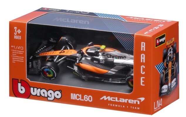 Bburago 1:43 RACE Formel F1 - McLaren F1 Team MCL38 Senna Edition