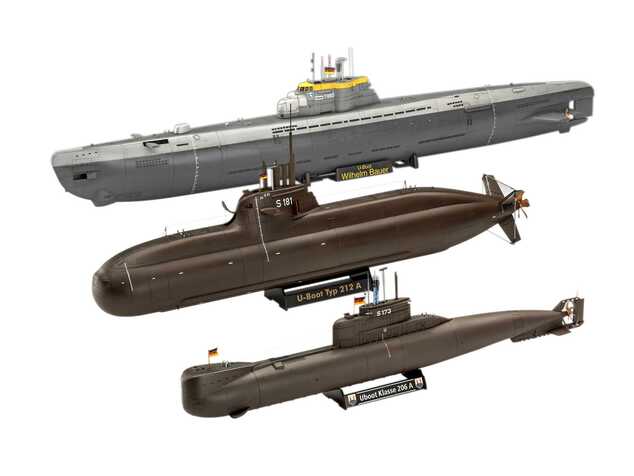 Plastikmodellbausatz U-Boot 05186 - 70 Jahre Bundeswehr: Wilhelm Bauer, Typ 206A, Klasse 2 (1:144