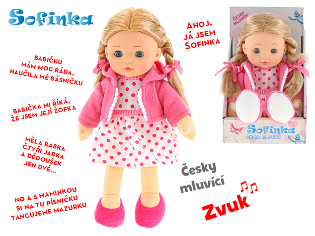 Bábika Sofinka 31cm česky hovoriaca