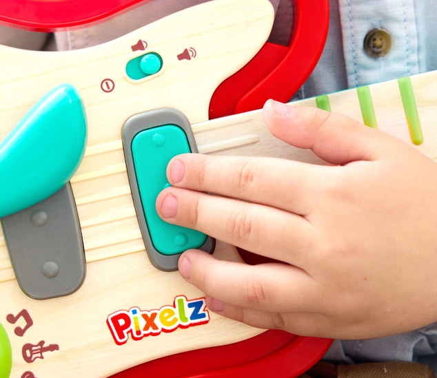 Hape Pixelz Rainbow - Guitare avec effets lumineux et sonores