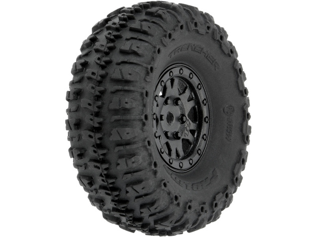 Pro-Line kolo 1.0" Trencher, disk H7 čierny Impulse (4): SCX24