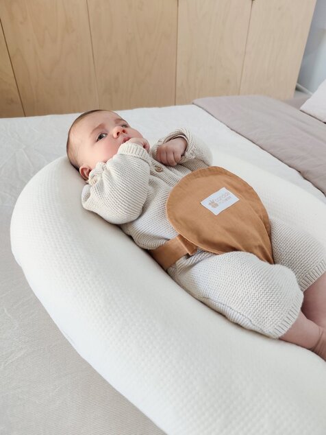 Cuscino gravidanza e allattamento Multirelax 3in1 Ecru, Cotone
