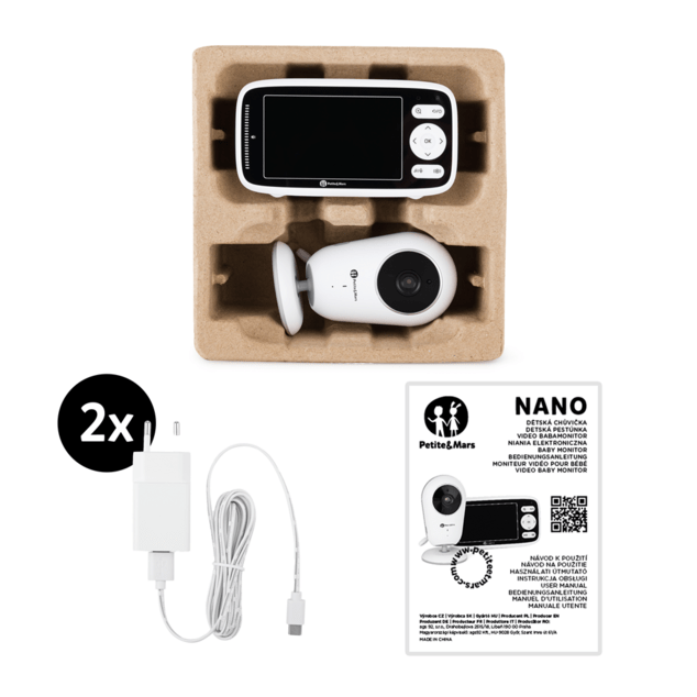 PETITE&amp;MARS Gyermek digitális bébiszitter NANO 4.0