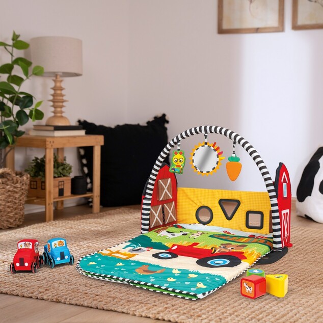 Baby Einstein Deka na hranie s 3D farmou Busy Barnyard™
