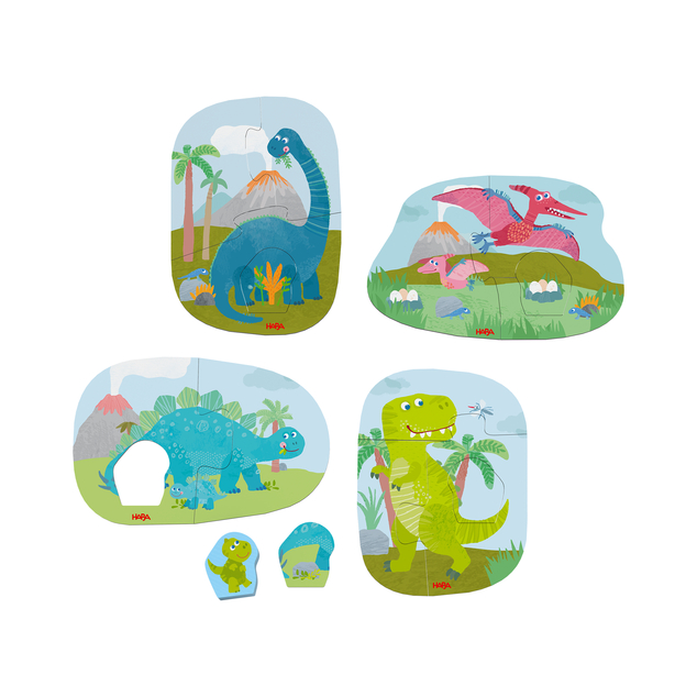 Haba Puzzle pre najmenších Dinosaury 4 ks