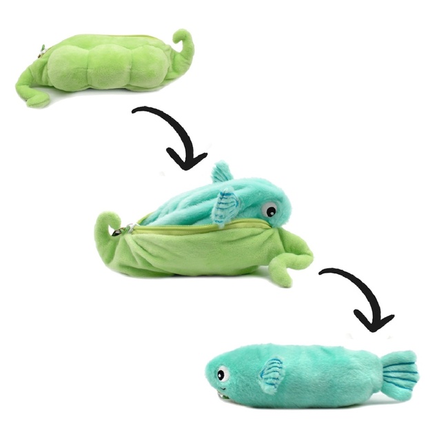 FLIPETZ 2v1 Plyšová rybka / hrášok - Bubblet