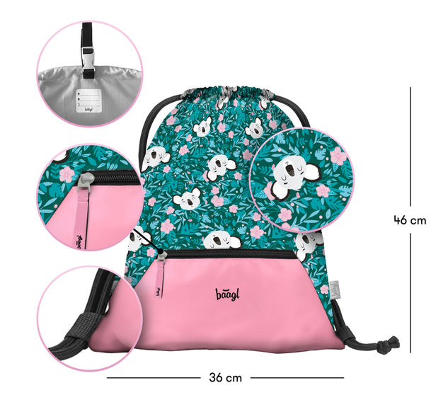 BAAGL Tasche mit Reißverschlussfach Baby Koala
