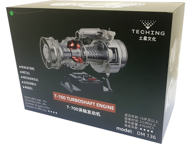 Teching turbohriadeľový motor