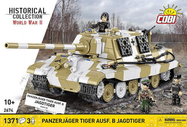 Cobi II WW Panzerjäger TIGER Ausf. B JAGTIGER 1:28, 1355 k, 3 f