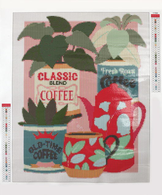 GRAINE CREATIVE Diamantno slikanje Rastline 40x50cm