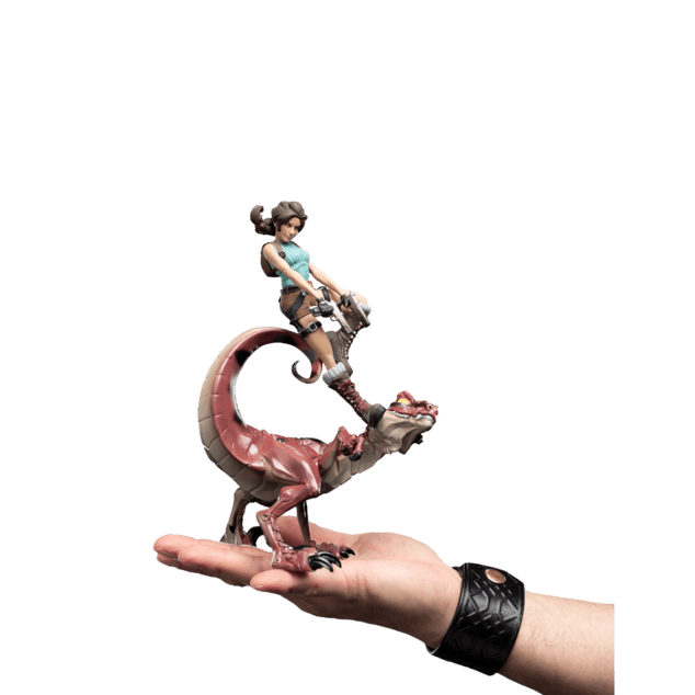 Weta Workshop Tomb Raider - Lara Croft &amp;amp; Raptor Figure Mini Epics
