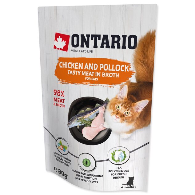 Kapsička Ontario kura a treska vo vývare 80g