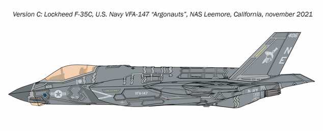 Modellbausatz Flugzeug 1469 - F-35C Lightning II (1:72)