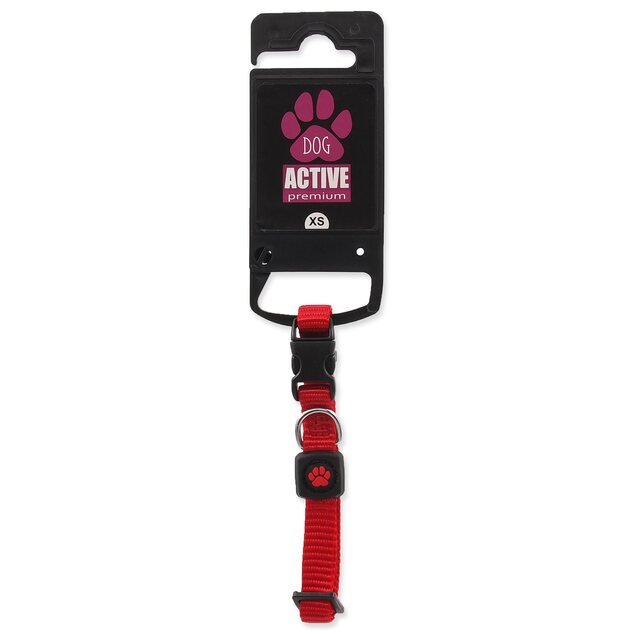 Obojok Active Dog Premium XS červený 1x21-30cm