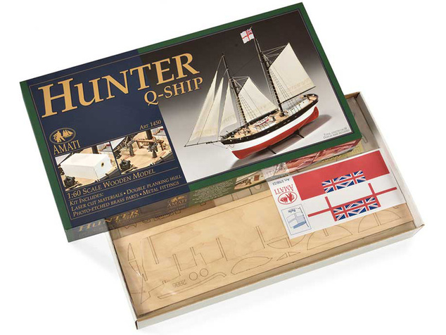 AMATI HMS Hunter škuner 1:60 kit