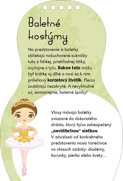 Obliekame baletky EMMA – omaľovánky
