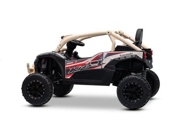 Elektrické autíčko Kawasaki TERYX KRX 1000 12V, khaki, jednomiestne, odpružená zadná nápra