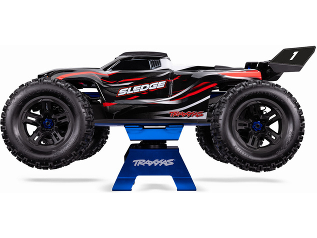 Traxxas stojanček na autá malý modrý