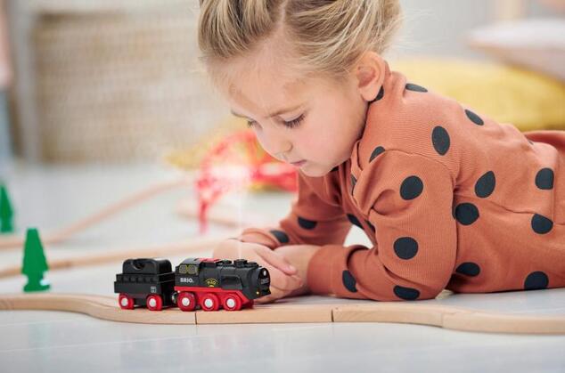Brio Parná lokomotíva s vodnou nádržou na batérie