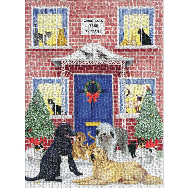 Galison Puzzle Božićna kućica 1000 dijelova