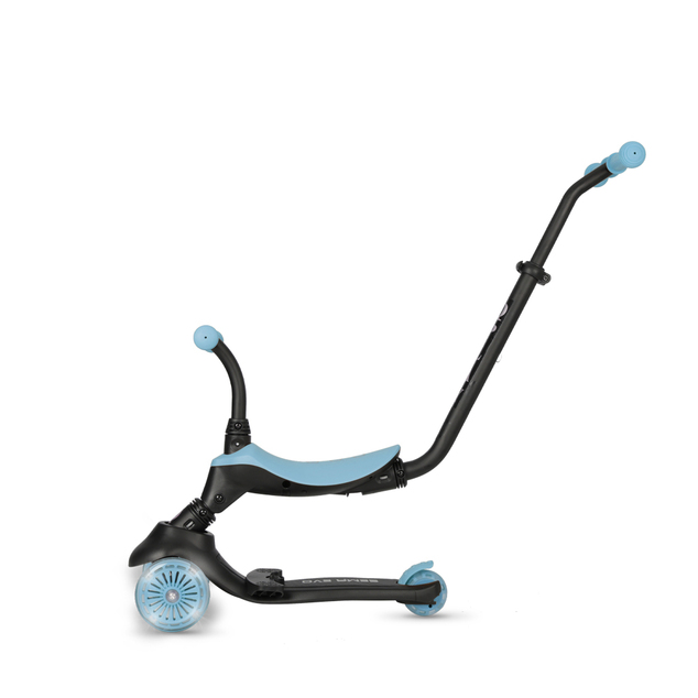 QPLAY Romobil / guralica Sema Evo s LED svjetlima Sky Blue, dob 1 - 6 godina, do 50 kg