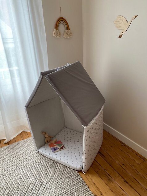 Tappetino da gioco pieghevole imbottito per bambini 5 in 1, Bunny
