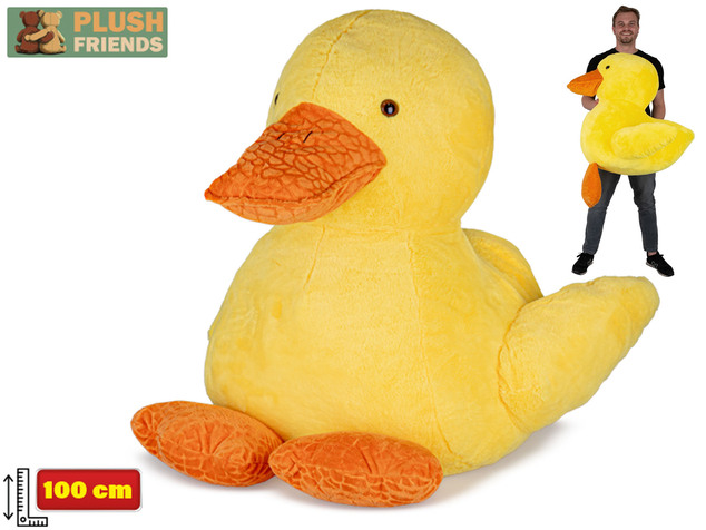 Plush Friends Ente Plüsch 100cm sitzend