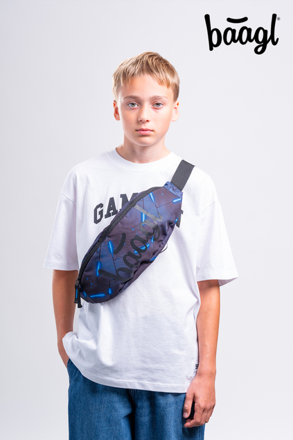 BAAGL SET 5 Cubic Flash: Rucksack, Federmäppchen, Beutel, Gürteltasche, Notebookhülle GRS