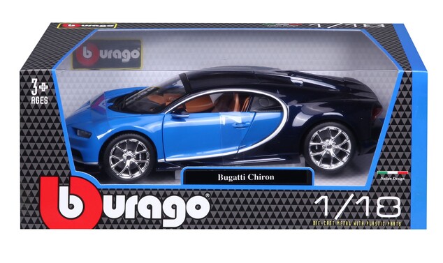 Bburago 1:18 Plus Bugatti Chiron blau / tiefblau