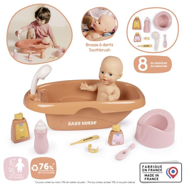 Smoby Puppenbadewanne mit Zubehör