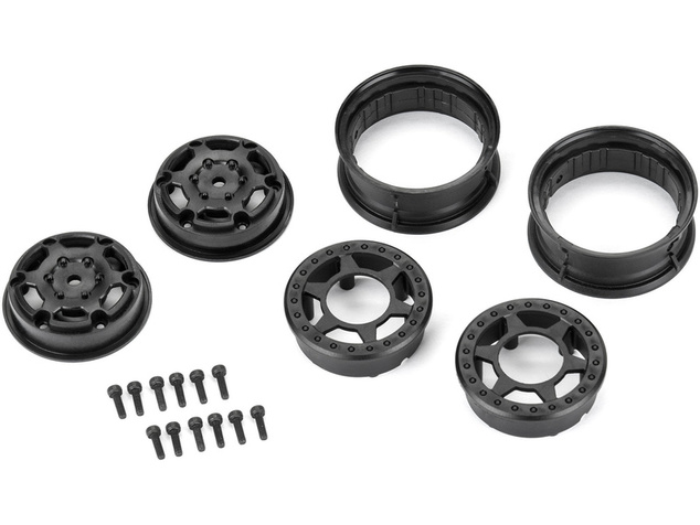 Pro-Line disk 1.55" 1:10 Holcomb Crawler Bead-Loc H12 čierny (2)