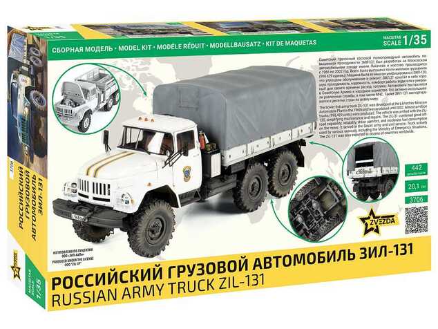Model Kit katonai 3706 - Szovjet teherautó ZIL-131 (1:35)