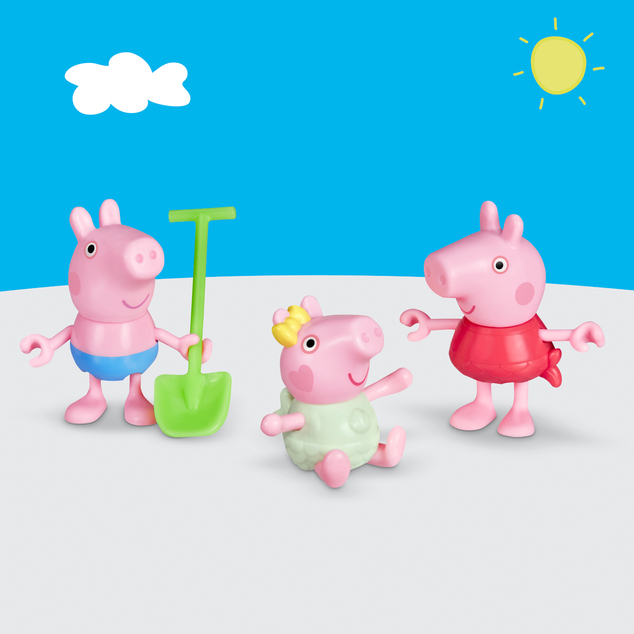 HASBRO - Pujsa Pepa bratje in sestre na plaži