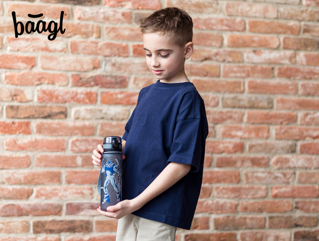 BAAGL Tritanová fľaša na nápoje Roboty, 500 ml